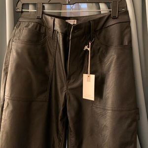 GOOD AMERICAN Better than Leather Carpenter Pants